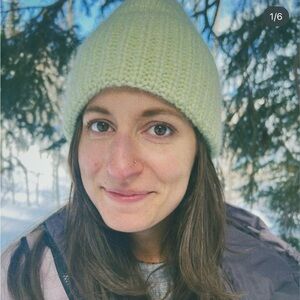 Madewell Lime Wool Beanie